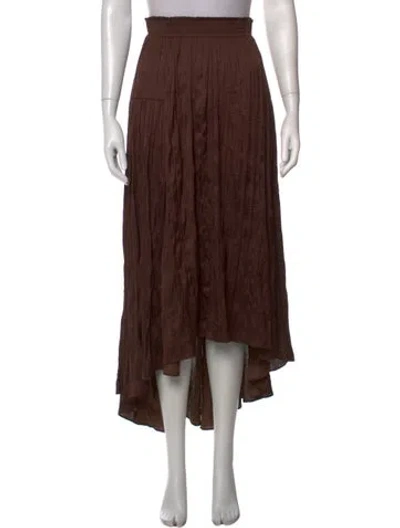 Pre-owned Joseph Ribkoff Long Skirt In Brown