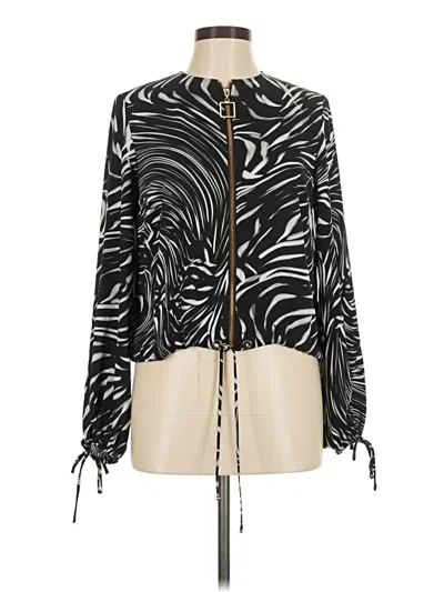 Pre-owned Joseph Ribkoff Long Sleeve Blouse In Black