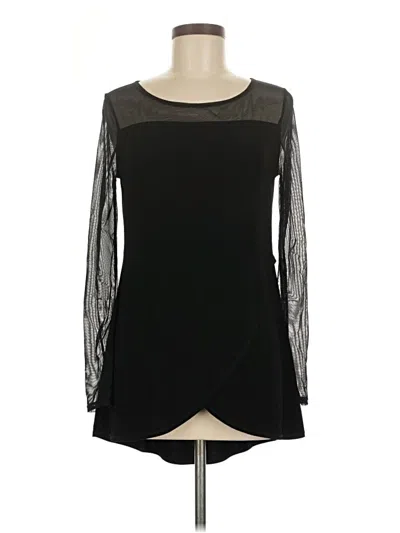 Pre-owned Joseph Ribkoff Long Sleeve Blouse In Black
