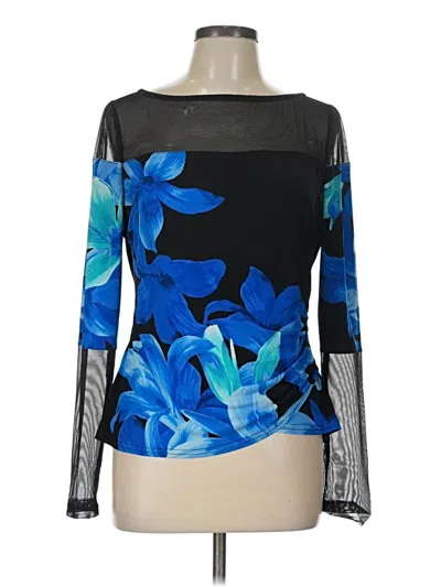 Pre-owned Joseph Ribkoff Long Sleeve Blouse In Blue