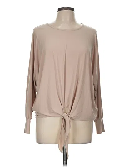 Pre-owned Joseph Ribkoff Long Sleeve Blouse In Brown