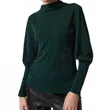 Joseph Ribkoff Long Sleeve Blouse In Green/silver In Green
