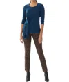 Joseph Ribkoff Nightfall Twist Front Round Neck