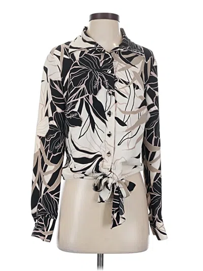 Pre-owned Joseph Ribkoff Long Sleeve Blouse In Ivory