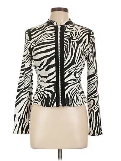 Pre-owned Joseph Ribkoff Long Sleeve Blouse In White