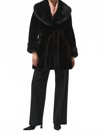 Joseph Ribkoff Long Sleeve Coat In Black