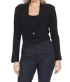 Joseph Ribkoff Long Sleeve Cropped Blazer In Black