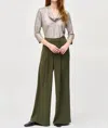 Joseph Ribkoff Long Sleeve Ruffle Cowl Neck Top In Beige/gold In Multi