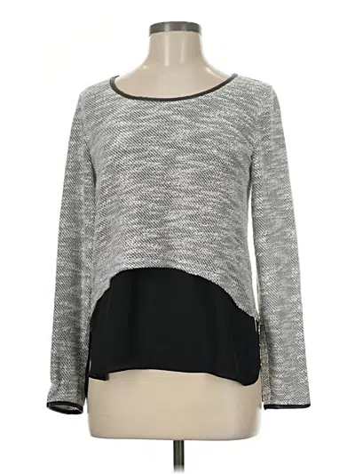 Pre-owned Joseph Ribkoff Long Sleeve Top Black Boatneck Tops