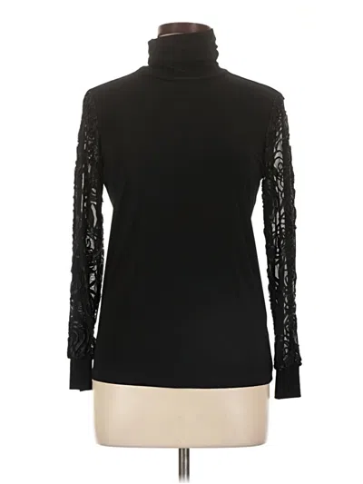 Pre-owned Joseph Ribkoff Long Sleeve Top Black Turtleneck Tops