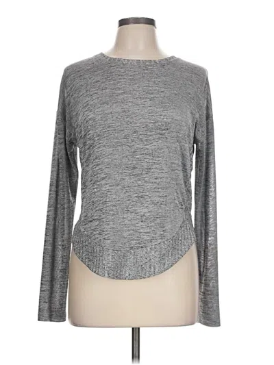 Pre-owned Joseph Ribkoff Long Sleeve Top Gray Crew Neck Tops