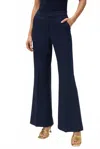 Joseph Ribkoff Lux Twill Flared Pull-on Pant In Midnight Blue (navy) In Blue
