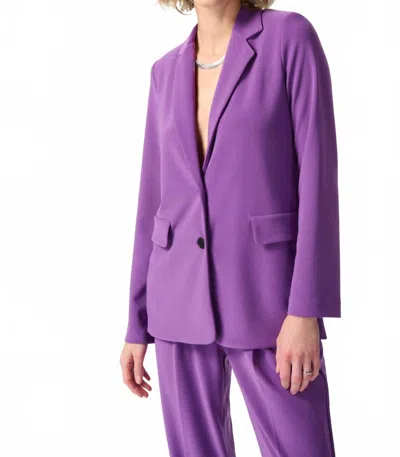 Joseph Ribkoff Majesty Long Blazer In Purple