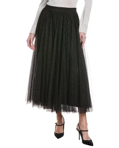 Joseph Ribkoff Mesh Skirt In Black