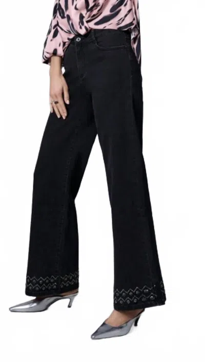 Joseph Ribkoff Mid Rise Jean In Charcoal Grey In Black