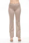 Joseph Ribkoff Mid-rise Pull On Flared Trouser In Latte In Neutral