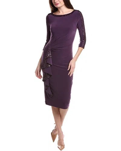 Joseph Ribkoff Midi Dress In Purple