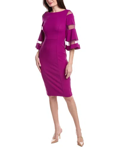 Joseph Ribkoff Midi Dress In Purple