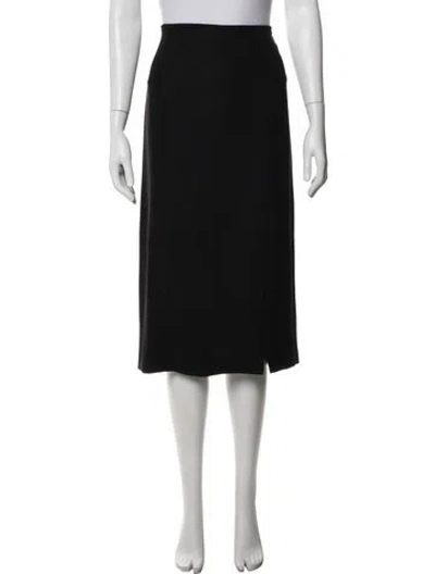 Pre-owned Joseph Ribkoff Midi Length Skirt In Black