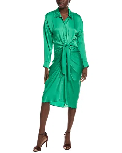 Joseph Ribkoff Midi Shirt Dress In Green