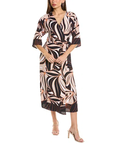 JOSEPH RIBKOFF MIDI WRAP DRESS