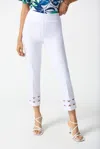 Joseph Ribkoff Millenium Cropped Pull On Pants In White In White