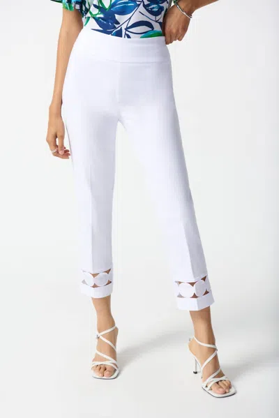Joseph Ribkoff Millenium Cropped Pull On Pants In White