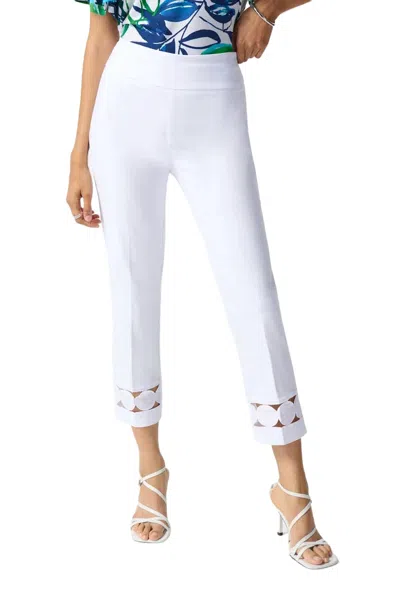 Joseph Ribkoff Millennium Cropped Pull-on Trousers In White 242131 Col 12