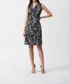 Joseph Ribkoff Millennium Dress In Black / White In Multi