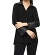 Joseph Ribkoff Minimalist Cutaway Nightout Shirt In Black In Black