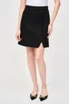 Joseph Ribkoff Minimalist High-rise Slit Skirt In Black In Black