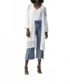 Joseph Ribkoff Minimalistic Long Cardigan In Vanilla In White