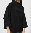 Joseph Ribkoff Empress Mock Neck Boxy Top In Black In Black