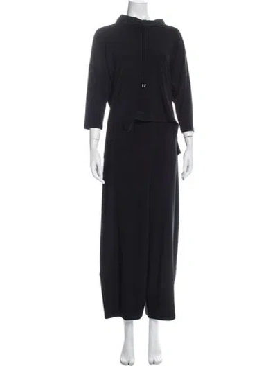 Pre-owned Joseph Ribkoff Mock Neck Jumpsuit In Blue