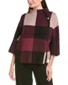 Joseph Ribkoff Mock Neck Pullover Top In Multi