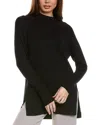 Joseph Ribkoff Mock Neck Tunic Sweater In Black
