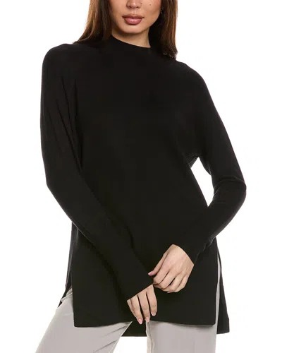 Joseph Ribkoff Mock Neck Tunic Sweater In Black