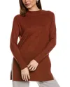 Joseph Ribkoff Mock Neck Long Sleeve Knit Sweater In Cinnamon In Brown