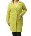 Joseph Ribkoff Notched Collar Coat In Wasabi 233951f24 Col 4277 In Multi