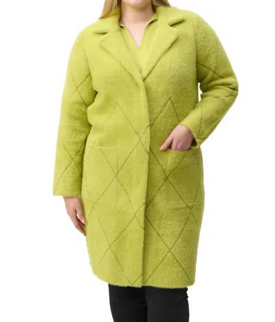 Joseph Ribkoff Notched Collar Coat In Wasabi 233951f24 Col 4277 In Green