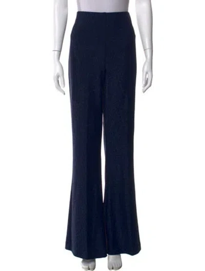 Pre-owned Joseph Ribkoff Nylon Flared Pants In Blue