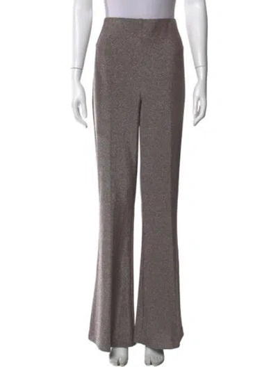 Pre-owned Joseph Ribkoff Nylon Flared Pants In Gray