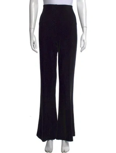 Pre-owned Joseph Ribkoff Nylon Flared Pants W/ Tags In Black