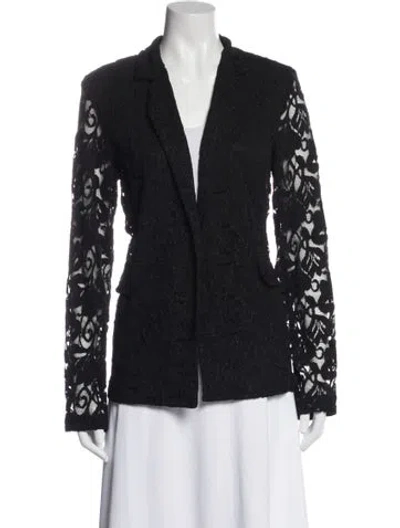 Pre-owned Joseph Ribkoff Nylon Lace Pattern Blazer W/ Tags In Multi