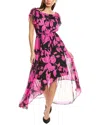 Joseph Ribkoff Off-the-shoulder Midi Dress In Pink