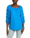 Joseph Ribkoff Off-the-shoulder Top In Blue