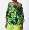 Joseph Ribkoff Off The Shoulder Top In Lime Green In Green