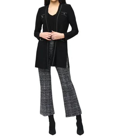 Joseph Ribkoff Open-front Duster In Black