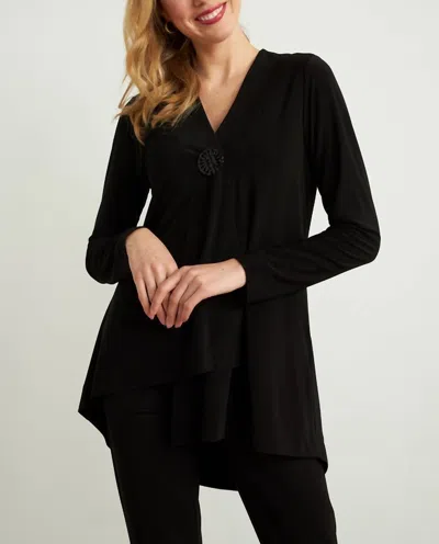 Joseph Ribkoff Open Front Long Cardigan In Black