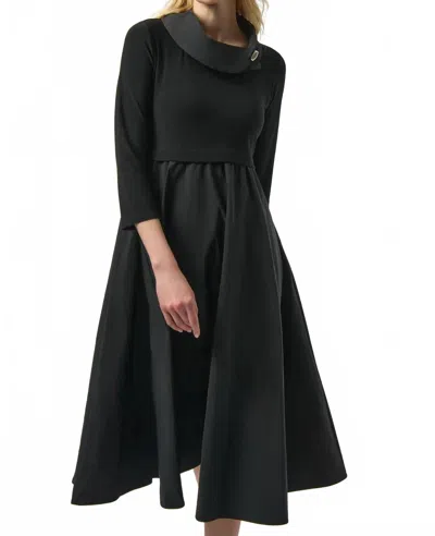 Joseph Ribkoff Fit And Flare Midi Dress In Black